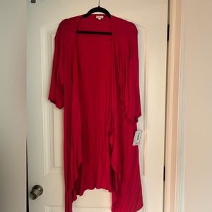 LuLaRoe Shirley Kimono size M new with tags never worn , red